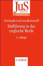 Einführung in das englische Recht - Bernstorff, Christoph Graf von