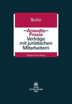 Verträge mit juristischen Mitarbeitern, m. CD-ROM - Bohle, Thomas