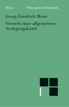Versuch einer allgemeinen Auslegungskunst - Meier, Georg Friedrich