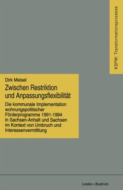 Zwischen Restriktion und Anpassungsflexibilität - Meisel, Dirk