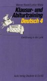 Einführung in die Lyrik / Klausur- und Abiturtraining Deutsch Bd.4