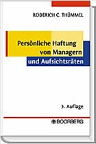 Persönliche Haftung von Managern und Aufsichtsräten - Thümmel, Roderich C.