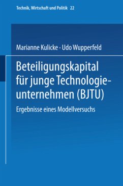 Beteiligungskapital für junge Technologieunternehmen - Kulicke, Marianne; Wupperfeld, Udo
