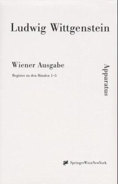 Register zu den Bänden 1 - 5 / Wiener Ausgabe Registerbände - Wittgenstein, Ludwig