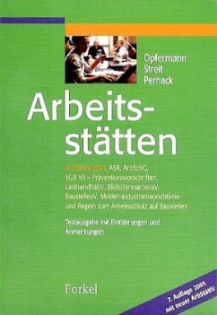 Arbeitsstätten, m. CD-ROM - Opfermann, Rainer; Streit, Wilhelm; Pernack, Ernst-Friedrich