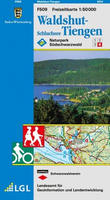 Topographische Freizeitkarte Baden-Württemberg Waldshut-Tiengen, Schluchsee