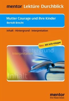 Cover Bertolt Brecht: Mutter Courage und ihre Kinder - Buch mit Info-Klappe