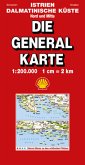 Die Generalkarte Istrien/Kroatische Küste Nord und Mitte 1:200 000