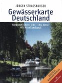 Gewässerkarte Deutschland Nordwest: Rhein-Elbe / Ems-Weser. Mit Mittellandkanal