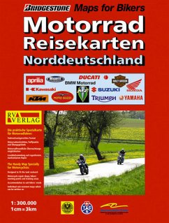 Cover 2 Alben - Dekra Motorrad Norddeutschland Reisekarten + Motorrad Süddeutschland Reisekarten Maßstab 1:300.000, 1CM = 3KM Die Karten sind mit einer regenfesten Folie überzogen