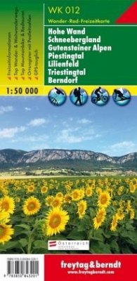 Freytag & Berndt Wander-, Rad- und Freizeitkarte Hohe Wand, Schneebergland, Gutensteiner Alpen, Piestingtal, Lilienfeld, Triestingtal, Berndorf