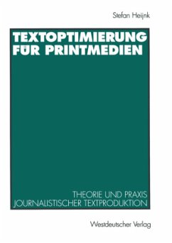 Textoptimierung für Printmedien - Heijnk, Stefan