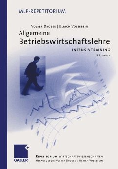 Allgemeine Betriebswirtschaftslehre - Drosse, Volker;Vossebein, Ulrich