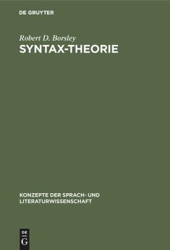 Syntax-Theorie - Borsley, Robert D.