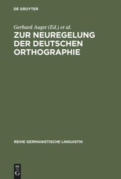 Zur Neuregelung der deutschen Orthographie