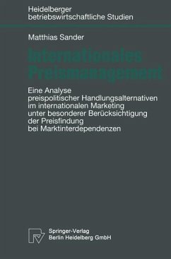 Internationales Preismanagement - Sander, Matthias