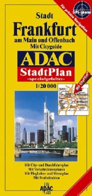 ADAC StadtPlan, spezialgefaltet Frankfurt am Main und Offenbach