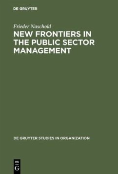 New Frontiers in the Public Sector Management - Naschold, Frieder