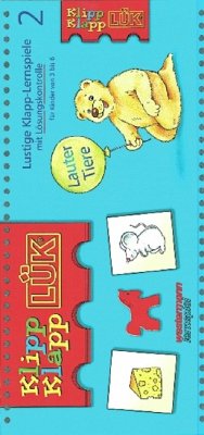 Cover Lauter Tiere: Klapplernspiele ab 3 Jahren / Klipp-Klapp-LÜK Bd.2