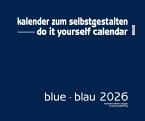 Blue  Blau 2026  Blanko Gross XL Format