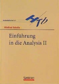 Einführung in die Analysis II - Kaballo, Winfried