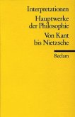 Hauptwerke der Philosophie, Von Kant bis Nietzsche