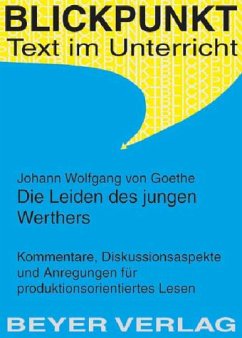 Cover Johann Wolfgang von Goethe 'Die Leiden des jungen Werthers'