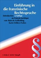 Cover Einführung in die französische Rechtssprache
