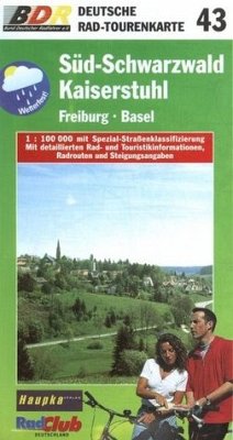Cover Süd-Schwarzwald, Kaiserstuhl / Deutsche Radtourenkarte 43