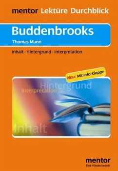 Cover Thomas Mann: Buddenbrooks - Buch mit Info-Klappe