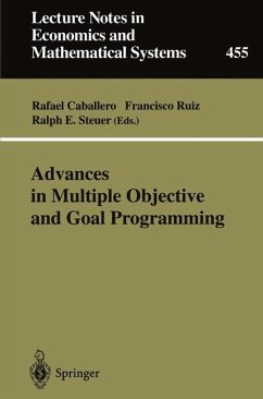 Advances in Multiple Objective and Goal Programming