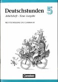 5. Schuljahr, Arbeitsheft / Deutschstunden, Sprachbuch, Allgemeine Ausgabe, Neue Ausgabe