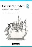 6. Schuljahr, Arbeitsheft / Deutschstunden, Sprachbuch, Allgemeine Ausgabe, Neue Ausgabe