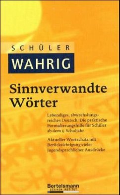 Cover Schüler-Wahrig Sinnverwandte Wörter