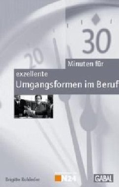 Cover 30 Minuten für exzellente Umgangsformen im Beruf