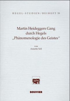 Cover Martin Heideggers Gang durch Hegels 'Phänomenologie des Geistes'