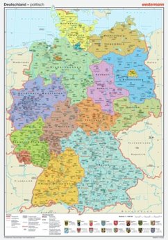 Westermann Deutschland, politisch, Posterkarte