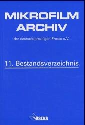 Cover Mikrofilmarchiv der deutschsprachigen Presse e. V.