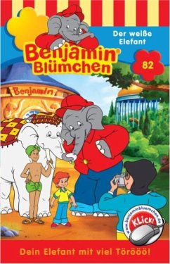 Cover Benjamin Blümchen - Der weiße Elefant, 1 Cassette