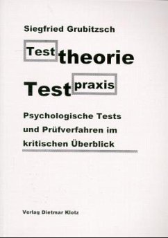 Testtheorie, Testpraxis - Grubitzsch, Siegfried