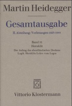 Cover Heraklit / Gesamtausgabe 2. Abteilung: Vorlesungen, Bd.55