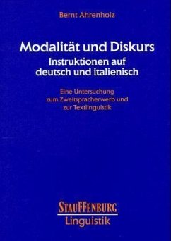 Modalität und Diskurs - Instruktionen auf deutsch und italienisch - Ahrenholz, Bernt