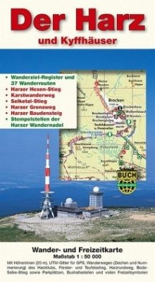 Der Harz und Kyffhäuser, Wander- und Freizeitkarte - Schmidt, Thorsten;Spachmüller, Bernhard;Schmidt, Marion