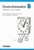 8. Schuljahr, Arbeitsheft / Deutschstunden, Sprachbuch, Allgemeine Ausgabe, Neue Ausgabe