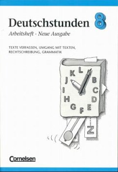 8. Schuljahr, Arbeitsheft / Deutschstunden, Sprachbuch, Allgemeine Ausgabe, Neue Ausgabe