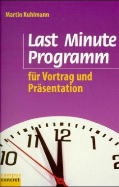 Cover Last Minute Programm für Vortrag und Präsentation