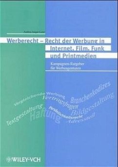 Werberecht - Recht der Werbung in Internet, Film, Funk und Printmedien - Jaeger-Lenz, Andrea