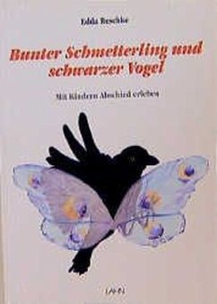Bunter Schmetterling und schwarzer Vogel - Reschke, Edda