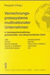 Cover Verrechnungspreissysteme multinationaler Unternehmen in der Praxis