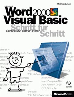 Microsoft Word 2000 Visual Basic Schritt für Schritt, m. CD-ROM - Lohrer, Matthias